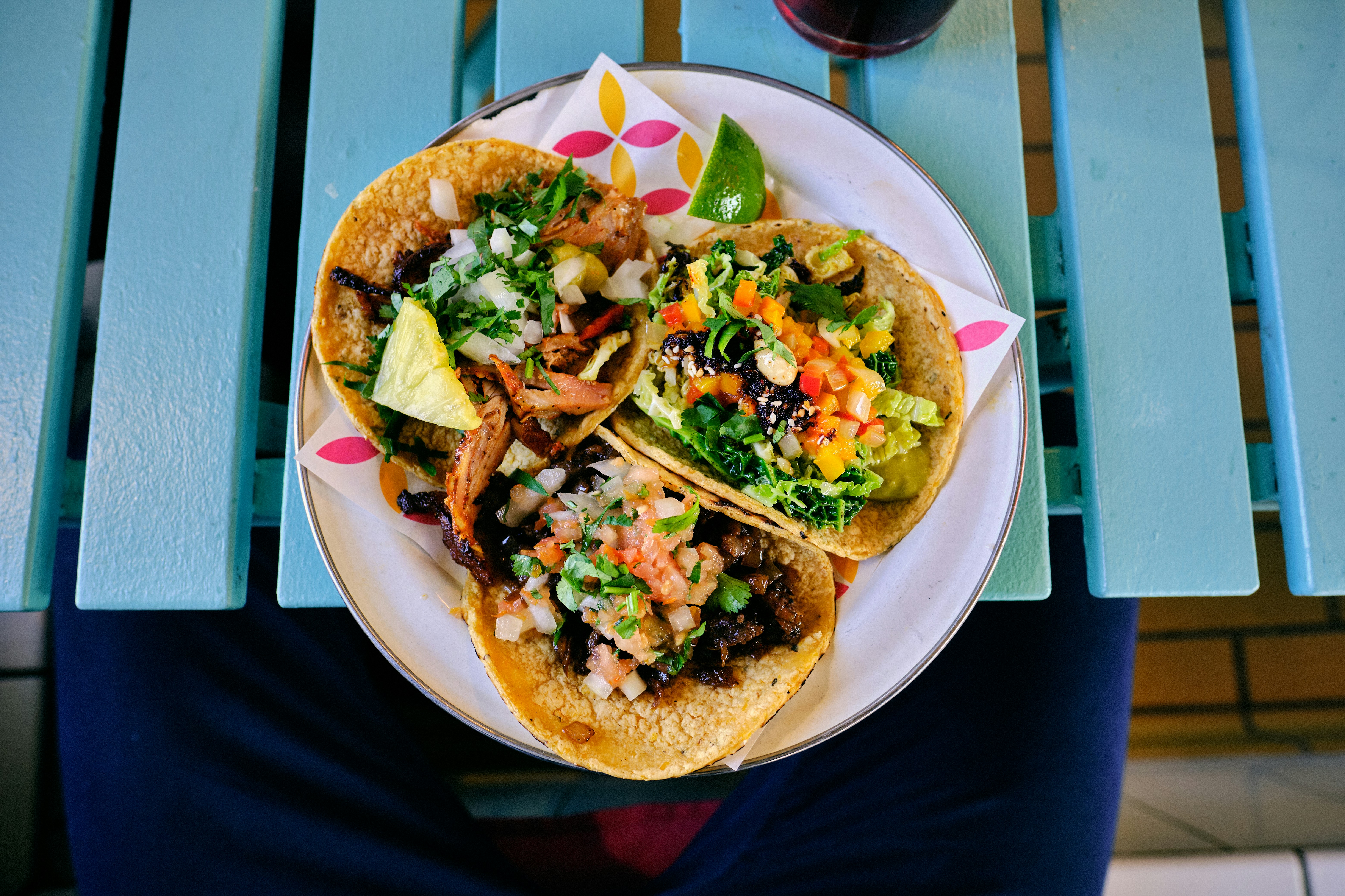 Another view of street tacos